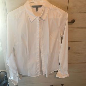 White House Black Market Womens Button Down Business Shirt